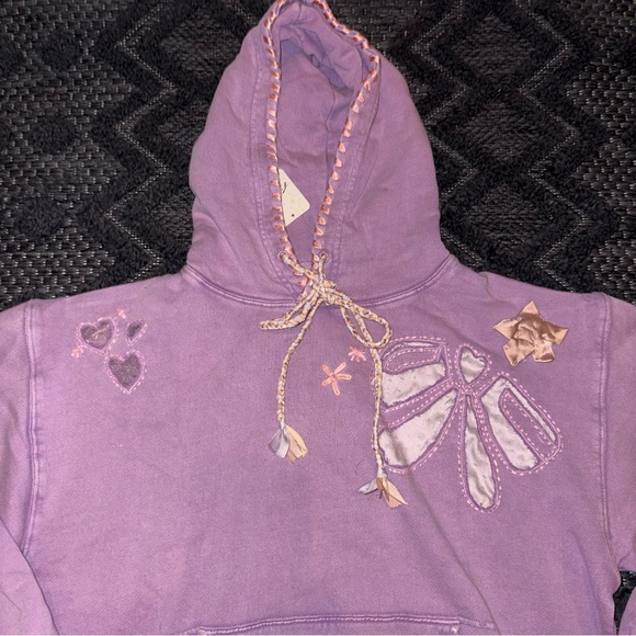 NWT Free People x We The Free Love Letters Hoodie 💜 Lavender - Picture 10 of 16